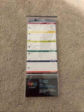 Happy Planner Rainbow Daily Schedule Half-Sheets